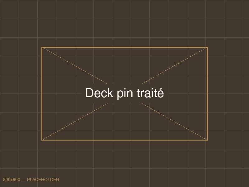 Deck en pin traité classe 4 à Soorts-Hossegor