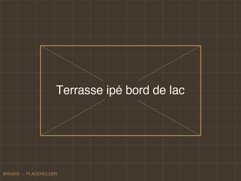 Terrasse IPE avec vue sur le lac d'Hossegor